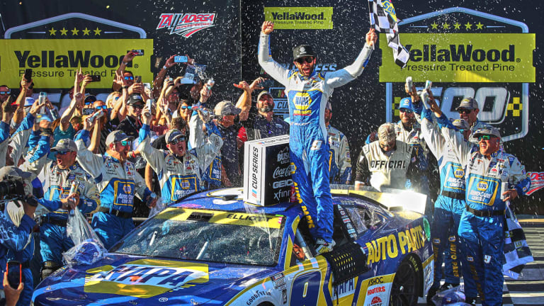 Where were all the wrecks, all the big ones? Sunday was a very un-Talladega-like race
